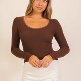 Espresso Kiss Sweater Top