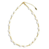 Pearl and Gold Beaded Necklace | Savvy Bling