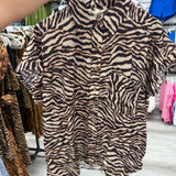 Tiger Button Up