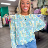 Blue Skies & Buttercups Pullover