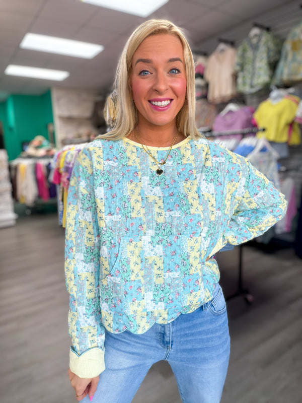 Blue Skies & Buttercups Pullover
