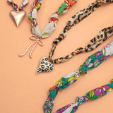 HANDMADE SCARF CHARM NECKLACE