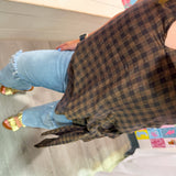 Brown Gingham Tank