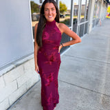 Written In Wine Maxi Dress