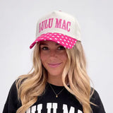 Lulu Mac | Pink/ White Dot Cap