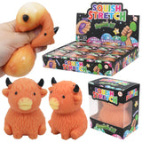 Cute Baby Highland Cow Fluffy Slime Filled Squishy Toy