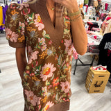 Fall Into Floral Dress