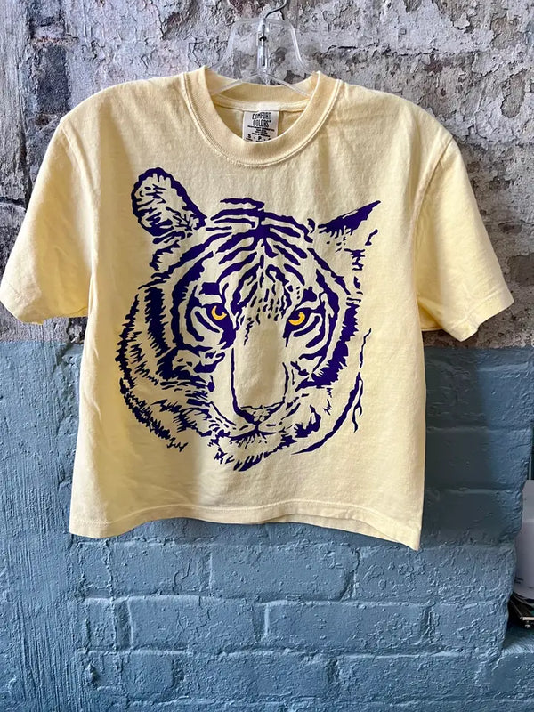 Tiger Cropped Graphic Tee
