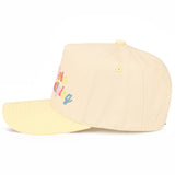 OUT HERE DILLY DALLYING Letter on Two Tone Trucker Hat