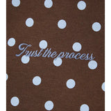 Trust the Process Polka Dot Embroidery Sweatshirt