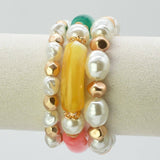 Pearl 3 Piece Bracelet Stack