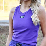 Purple LULU MAC SOLID TANK TOPS