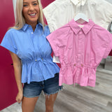 Cinched & Chic Peplum Top
