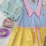 Hop On By Stripe Pastel Top
