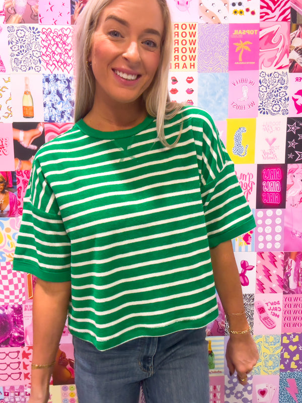 Good Day on the Greens Stripe Top