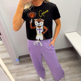 LSU Geaux Mike Basketball (Licensed) | Women's Sequin Tee