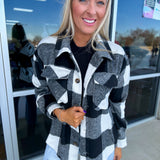 Black and White Shacket