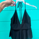 Full Time Flirt Halter Asymmetrical Tank Top