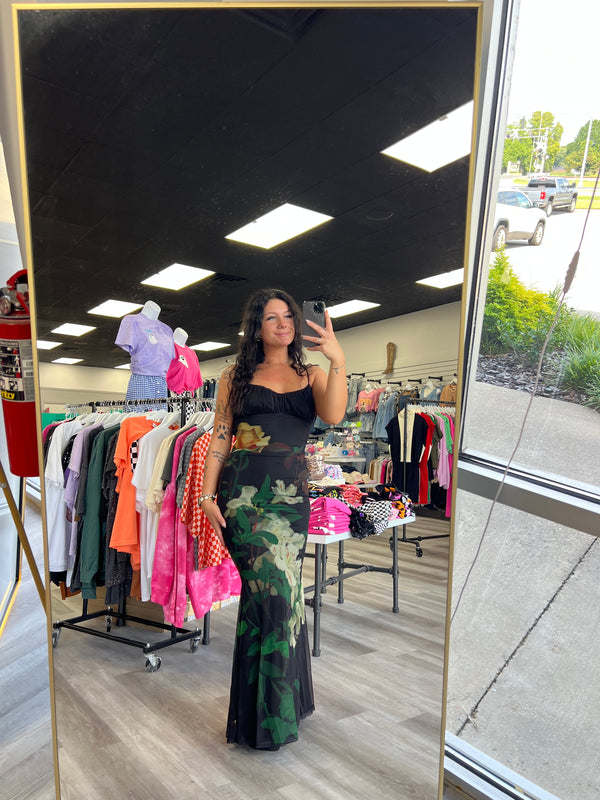 Must Be Dreaming Fitted Floral Slip Dress