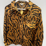 Tiger Stripe Button Up