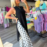 Dot Your Thing Cropped Denim Pants