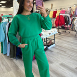 Savage Deals | Fleece Raglan Sleeve Pullover & Sweatpants Set