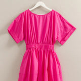 Pink Poplin Dress
