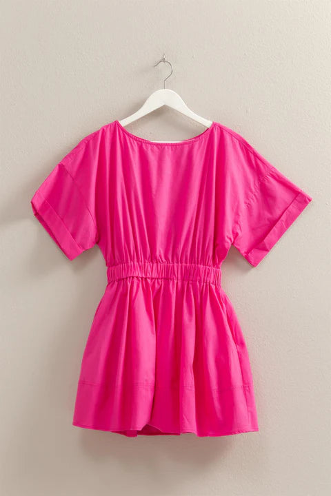 Pink Poplin Dress