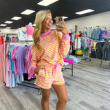 Sunny Side Stripe Mockneck Sweatshirt