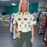 Fresh Picked Gold Button Top