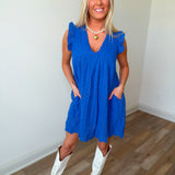 All Eyes on Blue Romper