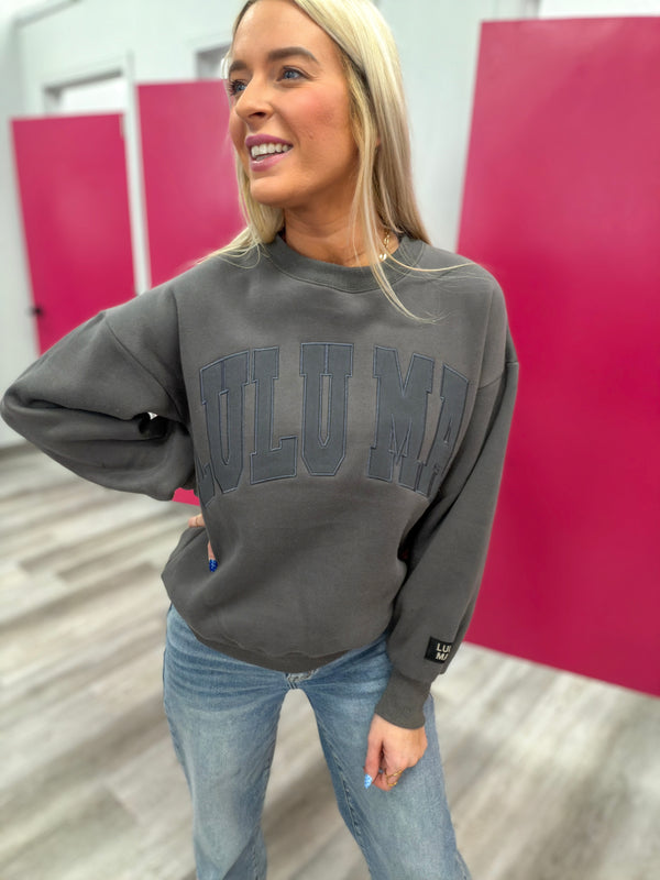 Dark Gray Lulu Mac Sweatshirt