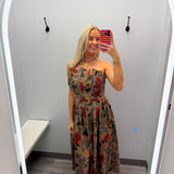 Autumn Romance Midi Dress