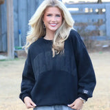 Monochromatic Sweatshirt | Black | LULU MAC