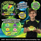 Glow-in-the-Dark Steamer Mystery Dumpling Squishy Toy -