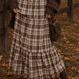 Falling For Plaid Maxi Skirt