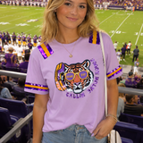  Callin' The Tigers Purple Sequin Tiger T Shirt 
