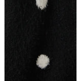 Classic Charm Polka Dot Cardigan | Black and White