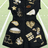 Black Gold Gameday Romper