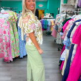 Sweet Escape Scallop Pants Matcha