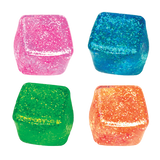 Glow in the Dark Squishy Sparkle Cube
