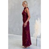 Written In Wine Maxi Dress