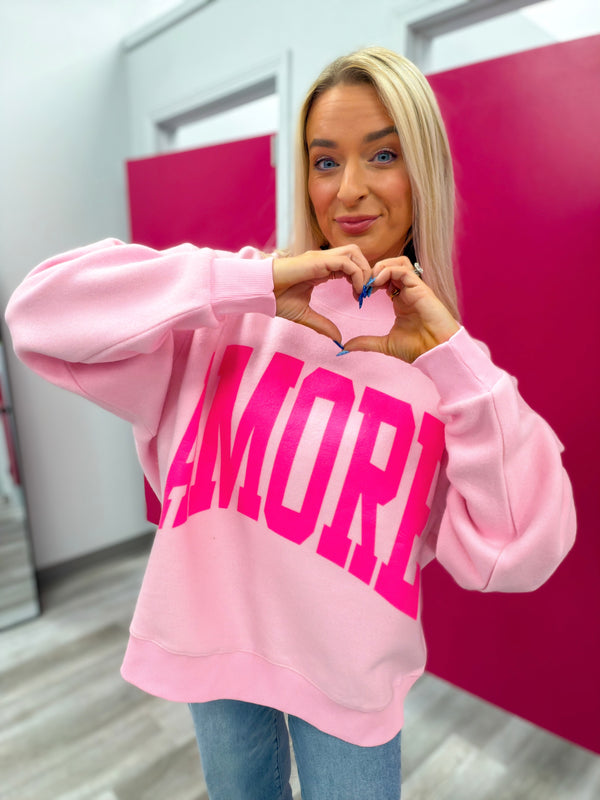 AMORE Reversible Mock Neck Sweatshirt