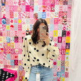 Point Me Out Polka Dot Button Up