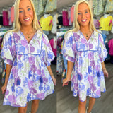 Purple Paisley Dress