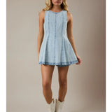 Until Daylight Denim Romper