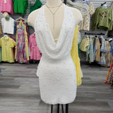 All Eyes on Me Pearl Cowl Neck Dress