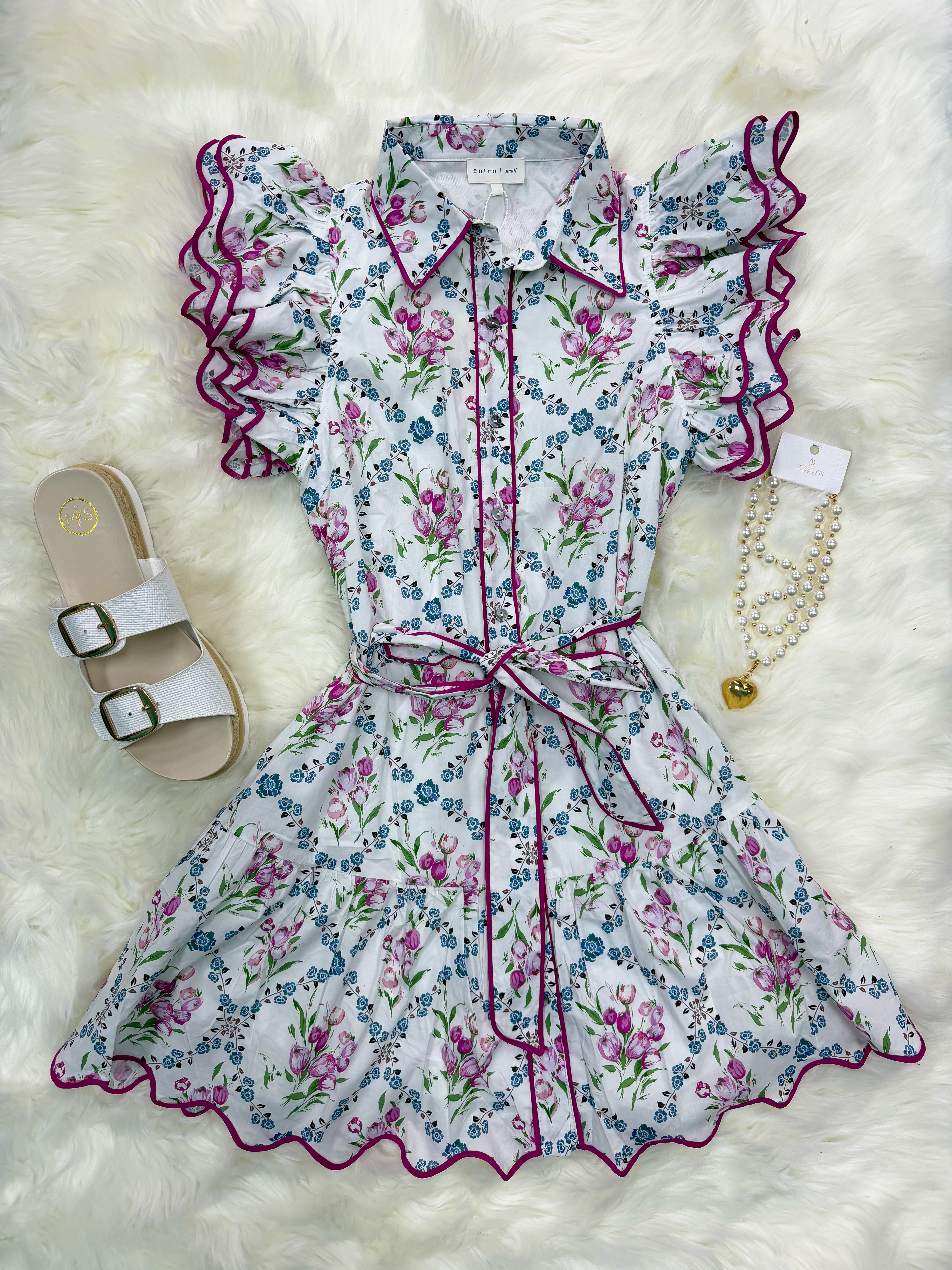 Spring Wish Dress | White