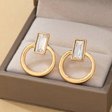 Crystal Cut Door Knocker Earrings | 80E62187