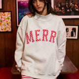 Merry Dot Darling Mock Neck
